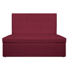 Sofá Anabela Suede Bordô - Doce Sonho Móveis