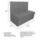 Sofá Anabela Suede Cinza - Amarena Móveis