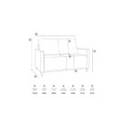 Sofá Angela 2 Lugares Em Veludo Yescasa Terracota