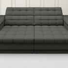 Sofá Apollo 2,00m Retrátil E Reclinável Velosuede Cinza - Net