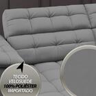 Sofá Apollo 2,00m Retrátil E Reclinável Velosuede Grafite - N