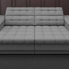 Sofá Apollo 2,00m Retrátil E Reclinável Velosuede Grafite - N