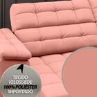 Sofá Apollo 2,30m Assento Retrátil E Reclinável Velosuede Ros