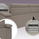 Sofá Apollo 2,30m Retrátil E Reclinável Velosuede Bege - Nets