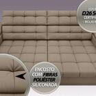 Sofá Apollo 2,30m Retrátil E Reclinável Velosuede Capuccino