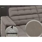 Sofá Apollo 2,30m Retrátil E Reclinável Velosuede Marrom - Ne