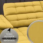 Sofá Apollo 2,50m Retrátil E Reclinável Velosuede Canário - N