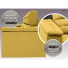 Sofá Apollo 2,50m Retrátil E Reclinável Velosuede Canário - N