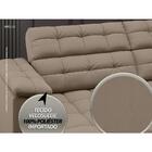 Sofá Apollo 2,50m Retrátil E Reclinável Velosuede Capuccino