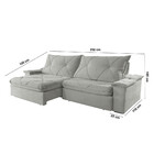 Sofá Apollo Linho 02 Módulos 100 Cm B25cm Meu Sofá Online