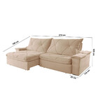 Sofá Apollo Linho 02 Módulos 80 Cm B25cm Meu Sofá Online