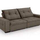 Sofá Aquarius - Retrátil / Reclinável 280 Cm Veludo Marrom