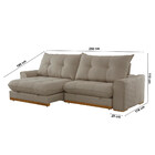 Sofá Argo Veludo 02 Módulos 100 Cm B25cm Meu Sofá Online