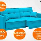 Sofá Astro 1,80m Sem Caixa, Retrátil E Reclinável Velosuede T