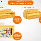 Sofá Astro 2,00m Sem Caixa, Retrátil E Reclinável Velosuede C