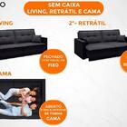 Sofá Astro 2,00m Sem Caixa, Retrátil E Reclinável Velosuede P