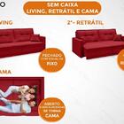 Sofá Astro 2,00m Sem Caixa, Retrátil E Reclinável Velosuede V