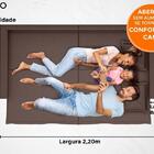 Sofá Astro 2,20m Sem Caixa, Retrátil E Reclinável Velosuede C