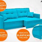 Sofá Astro 2,20m Sem Caixa, Retrátil E Reclinável Velosuede T