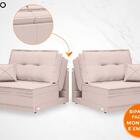 Sofá Astro 2,40m Sem Caixa, Retrátil E Reclinável Velosuede A