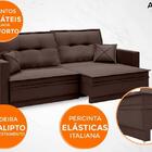 Sofá Astro 2,40m Sem Caixa, Retrátil E Reclinável Velosuede C