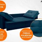 Sofá Astro 2,40m Sem Caixa, Retrátil E Reclinável Velosuede P