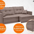 Sofá Astro 2,60m Sem Caixa, Retrátil E Reclinável Velosuede M