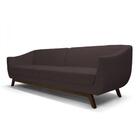 Sofá Atenas 3 Lugares 230cm Marrom