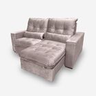 Sofá Atlanta 2 Lugares 1,70 Metros Veludo - 14 Rose