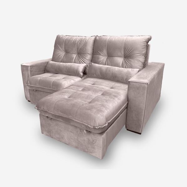 Sofá Atlanta 2 Lugares 1,70 Metros Veludo - 14 Rose