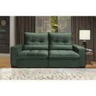 Sofá Atlanta 3 Lugares 2,10 Metros Veludo - 11 Verde Bandeira