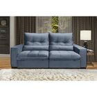 Sofá Atlanta 4 Lugares 2,50 Metros Veludo - 24 Azul Marinho