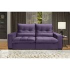 Sofá Atlanta 6 Lugares 2,90 Metros Veludo - 25 Roxo