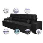 Sofá Austin 2,02m Retrátil, Reclinável, Molas No Assento E Al