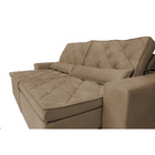 Sofá Austin 2,62m Retrátil, Reclinável Com Molas No Assento E