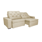 Sofá Austin 2,62m Retrátil, Reclinável Com Molas No Assento E