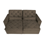 Sofá Austin 2,82m Retrátil, Reclinável Com Molas No Assento E