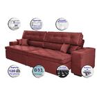 Sofá Austin 2,82m Retrátil, Reclinável, Molas No Assento E Al