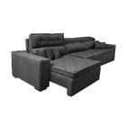 Sofá Austin 3,22m Retrátil, Reclinável Com Molas No Assento E