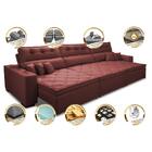 Sofá Austin 3,22m Retrátil, Reclinável Com Molas No Assento E