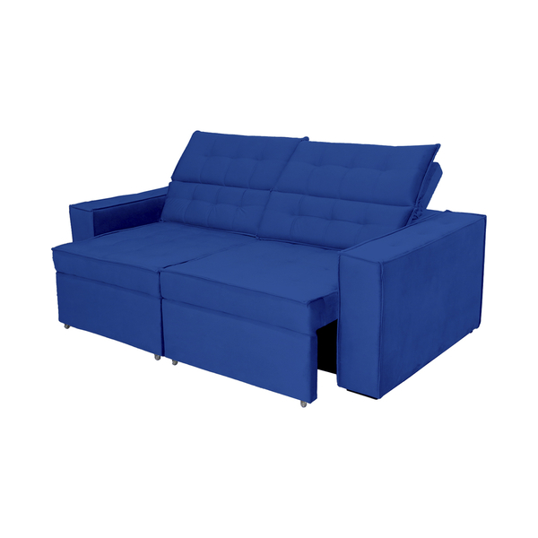 Sofá Austrália 2,20m 3 Lugares Retrátil E Reclinável D35 - Az