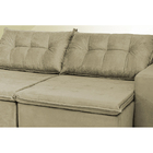 Sofá Austrália 2,32 Mts Retrátil, Reclinável Com Molas E Pill