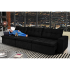 Sofá Austrália 3,82m Retrátil, Reclinável, Molas E Pillow No