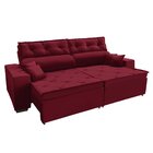 Sofá Australia Retratil E Reclinavel 2,92 Mts Suede Vermelho