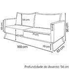 Sofa Aya 2 Lugares Para Sala De Estar 160cm Boucle Ezz