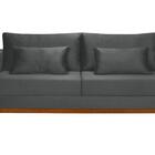 Sofá Bahamas 1,70 Veludo Grafite Living Base Madeira Fixo Imp