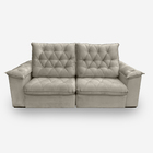 Sofá Bahamas 2 Lugares 1,90 Metros Veludo - 02 Bege