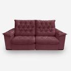 Sofá Bahamas 2 Lugares 1,90 Metros Veludo - 22 Bordô