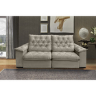 Sofá Bahamas 3 Lugares 2,10 Metros Veludo - 02 Bege