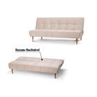 Sofá Bahia Com Encosto Reclinável - Bege